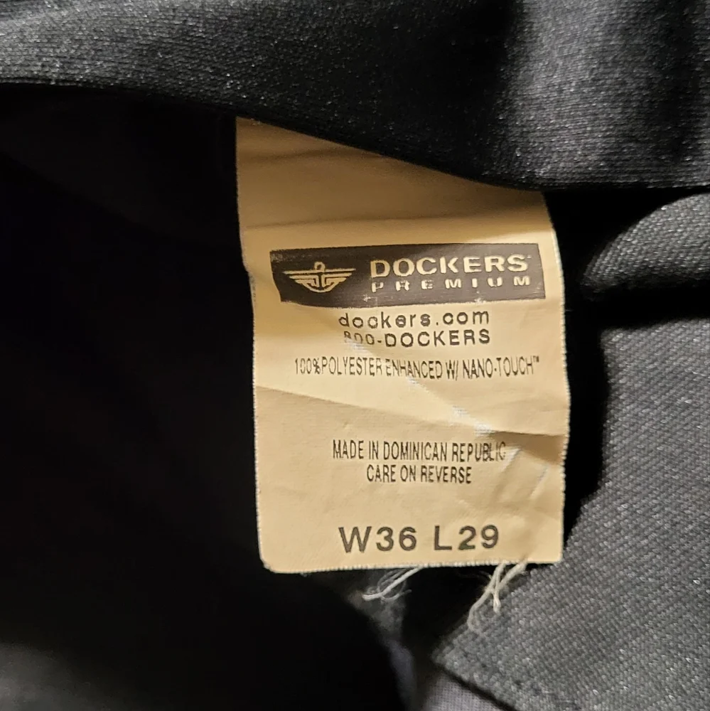 Dockers Premium Men's Gray Pleated Cuffed Dress Pants Size 36X29 - Picture 12 of 12